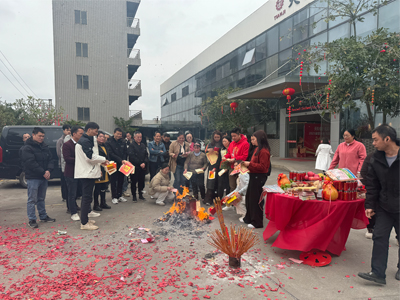 正月初十臺靈機電開工大吉，龍騰虎躍啟新程！